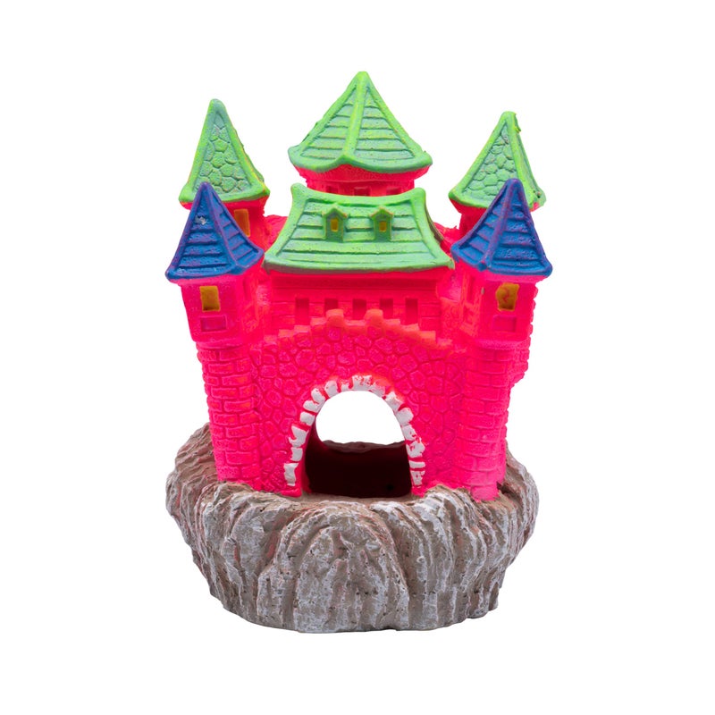 GloFish Extra Large Castle Ornament, 1 Count, Decor for Aquariums - Image 1